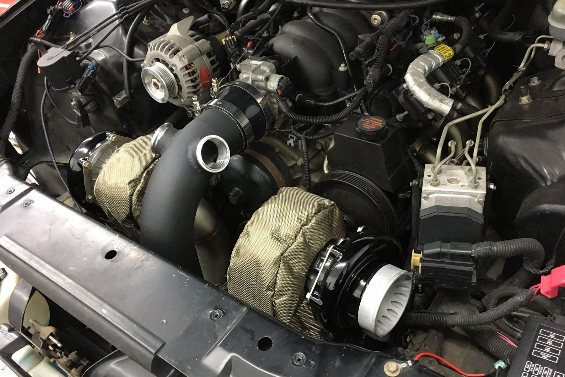 Ls1 F Body Twin Turbo Kit Engine Bay - LSX Fbody